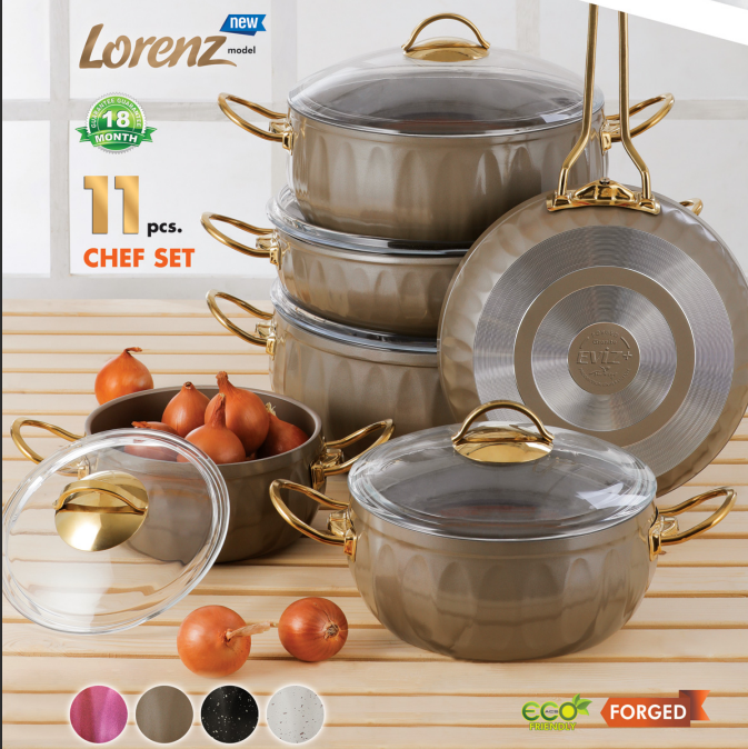 سرویس 11 پارچه اویز پلاس مدل لورنز(کرم) - تصویر 2