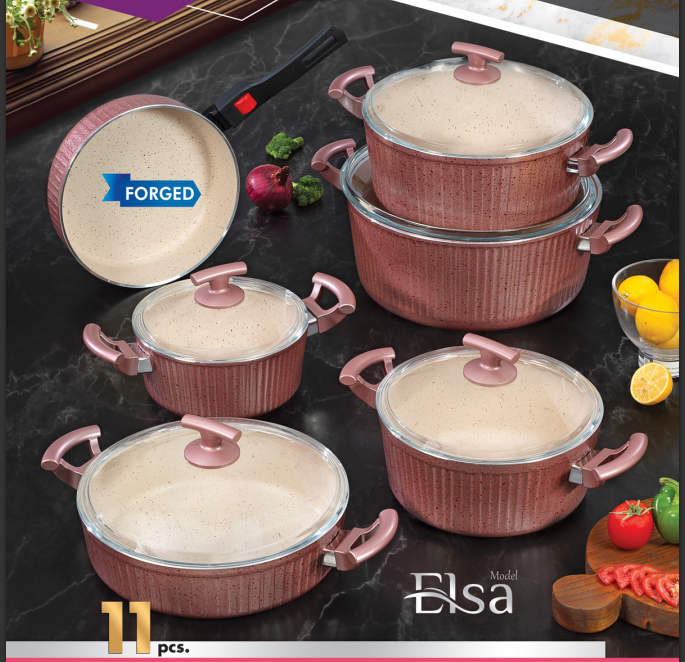 سرویس 10 پارچه السا رزگلد