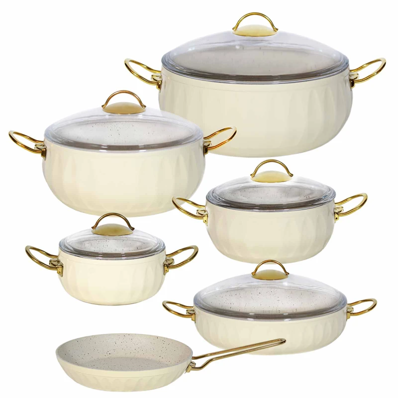 سرویس 11 پارچه اویز پلاس مدل لورنز(کرم) - تصویر 3