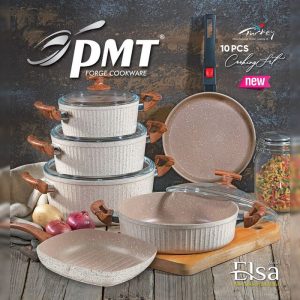 سرویس 10 پارچه اویز پلاس مدل السا (کرم)