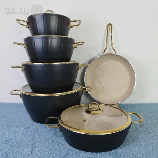 سرویس 11 پارچه ویولا مشکی