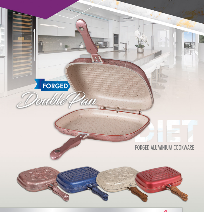 تابه 32 رژیمی دوطرفه اویز پلاس مشکی