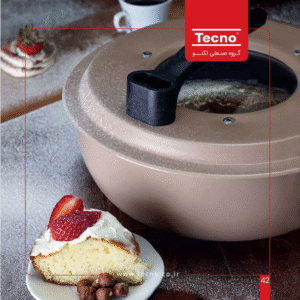 کیک پز برقی تکنو مدل گرانیت طوسی / طوسی