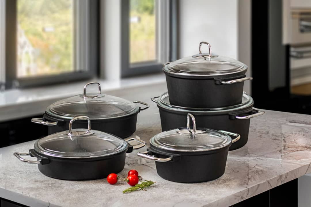 سرویس 10 پارچه تکنو مدل NTop گرانیت مشکی