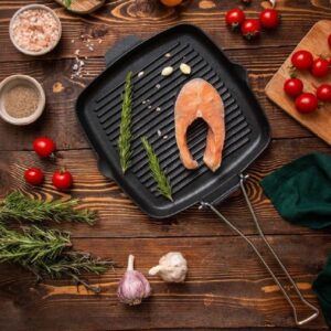 تابه گریل مربعی تکنو مشکی