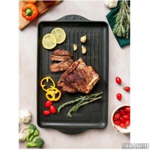 سینی گریل مستطیلی تکنو  مشکی