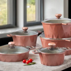 سرویس 10 پارچه تکنو مدل دایموند رزگلد